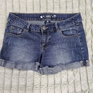 Celebrity Pink Blue Denim Shorts